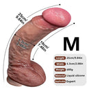8.46in 9.84in 10.82in Strap on Curved Silicone Soft Big Dildo For Masturbation