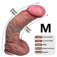 8.46in 9.84in 10.82in Strap on Curved Silicone Soft Big Dildo For Masturbation