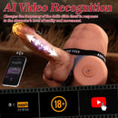 8.46in AI Video Recognition APP Remote Male Torso Dildo Vibrating Thrusting