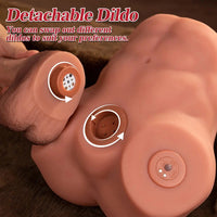 8.46in AI Video Recognition APP Remote Male Torso Dildo Vibrating Thrusting