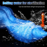 8.46in Animal Knot Double Density Silicone Soft Big Dildo For Women