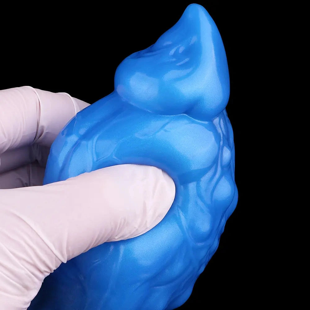 8.46in Animal Knot Double Density Silicone Soft Big Dildo For Women