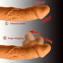 8.46in Automatic Soft Real Silicone G Spot Heating Vibrating Adult Dildo