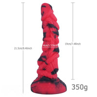8.46in Big Fantasy Silicone Soft Dildo Sex Toy For Women Men Couples