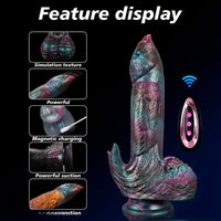 8.46in Bird Animal Thrusting Vibrating Dildo Heating Fantasy Vibrator