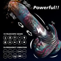 8.46in Bird Animal Thrusting Vibrating Dildo Heating Fantasy Vibrator