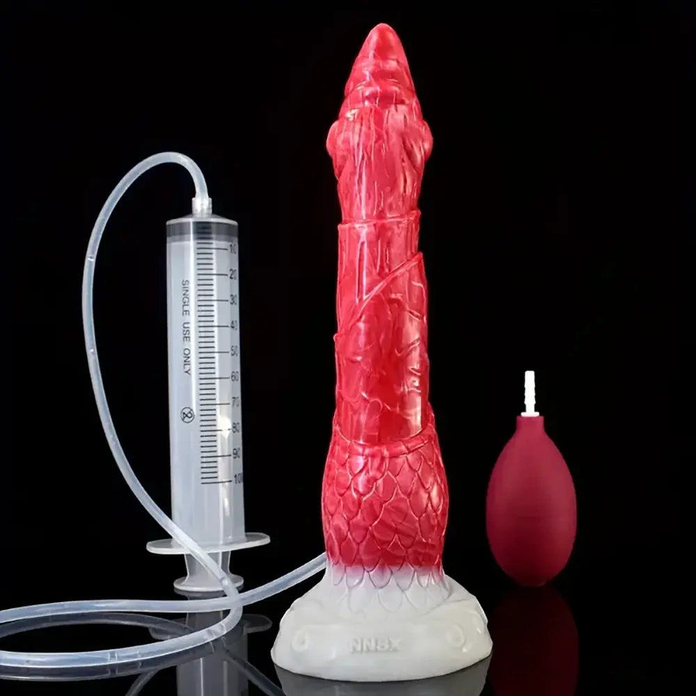 8.46in Body Safe Silicone Big Soft Dragon Dildo For Women Suction Cup