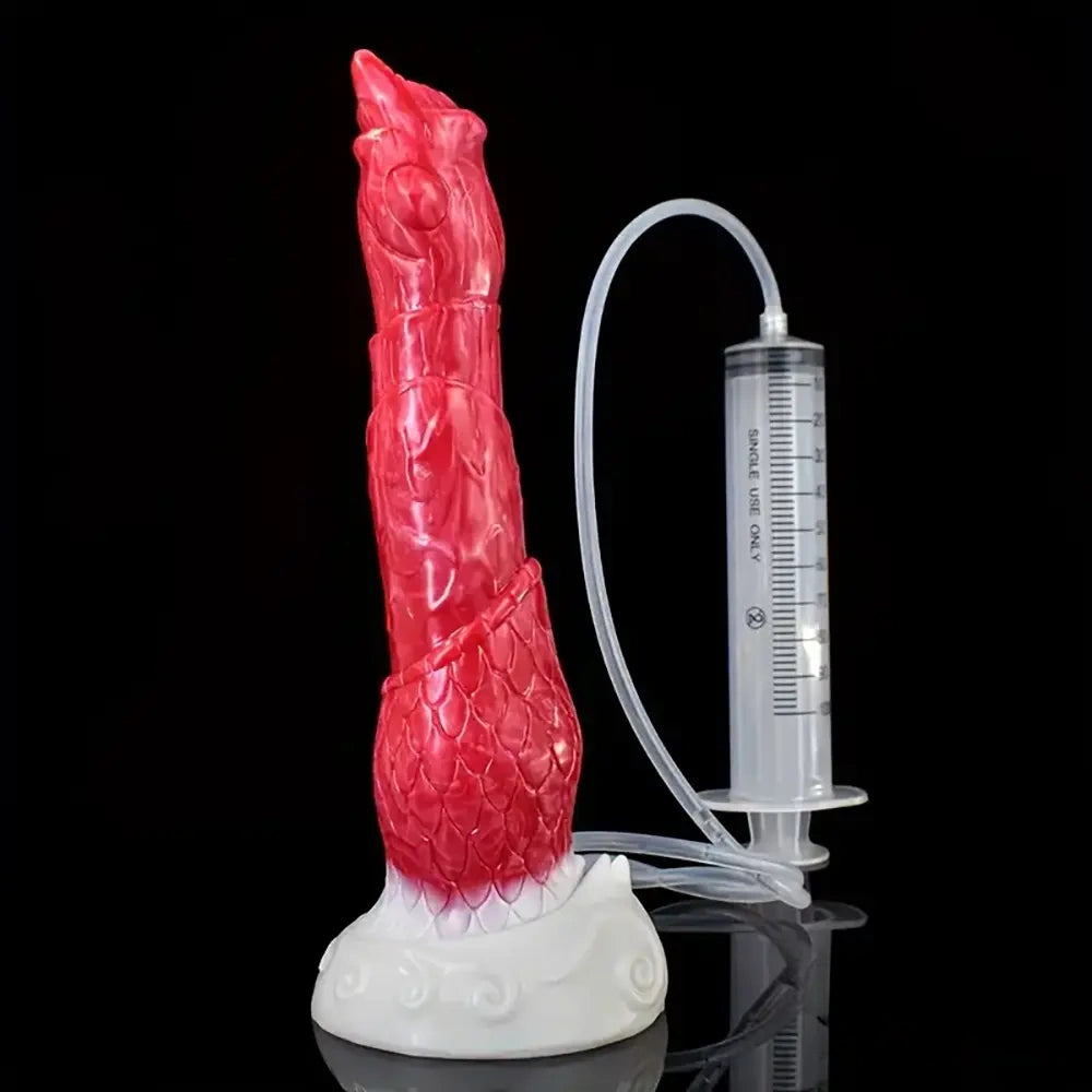 8.46in Body Safe Silicone Big Soft Dragon Dildo For Women Suction Cup
