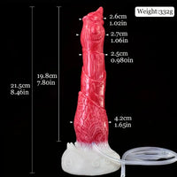 8.46in Body Safe Silicone Big Soft Dragon Dildo For Women Suction Cup