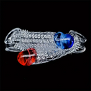 8.46in Clear Anatomy Big Spiked Cock Sleeve Dildo For Enlargement