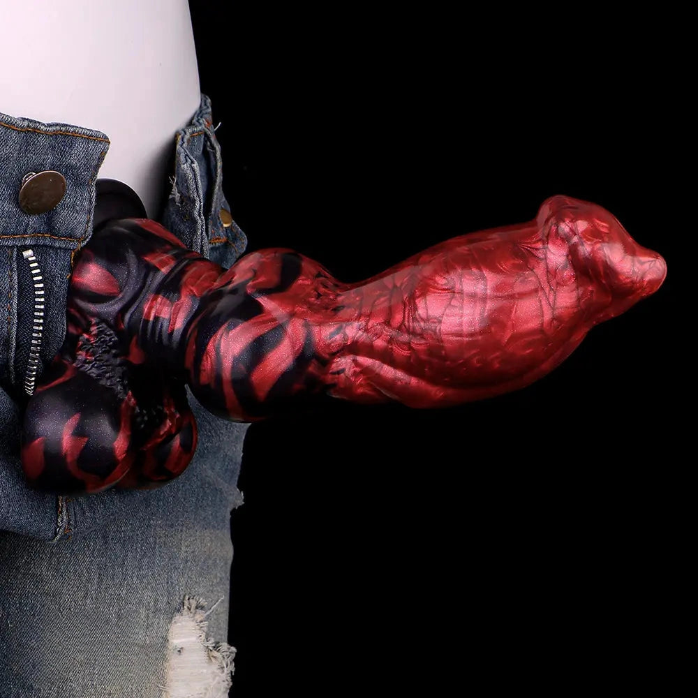8.46in Dog Knot Super Realistic Texture Soft Deep Penetration Sex Toy