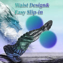 8.46in Dragon Monster Creature Silicone Soft Easy Entry Large Dildo