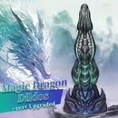 8.46in Dragon Monster Creature Silicone Soft Easy Entry Large Dildo