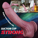 8.46in Dual Density Silicone Soft Big Dildo Vaginal G-Spot Gay Sex Product