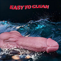 8.46in Dual Density Silicone Soft Big Dildo Vaginal G-Spot Gay Sex Product