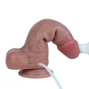8.46in Dual Layer Silicone Strap on Ejaculating Dildo Role-Play Real Toy