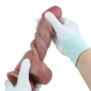 8.46in Dual Layer Silicone Strap on Ejaculating Dildo Role-Play Real Toy