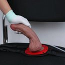 8.46in Dual Layer Silicone Strap on Ejaculating Uncut Soft Real Dildo