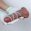 8.46in Dual Layer Silicone Strap on Ejaculating Uncut Soft Real Dildo