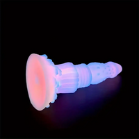 8.46in Fantasy Luminous Monster Silicone Soft Dildo Anal Opener