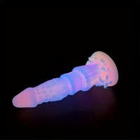 8.46in Fantasy Luminous Monster Silicone Soft Dildo Anal Opener