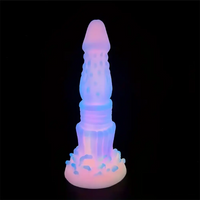 8.46in Fantasy Luminous Monster Silicone Soft Dildo Anal Opener