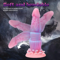 8.46in Fantasy Luminous Monster Silicone Soft Dildo Anal Opener