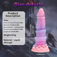 8.46in Fantasy Luminous Monster Silicone Soft Dildo Anal Opener