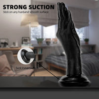 8.46in Finger Fist Dildo With Powerful Sucker For Anus Sex