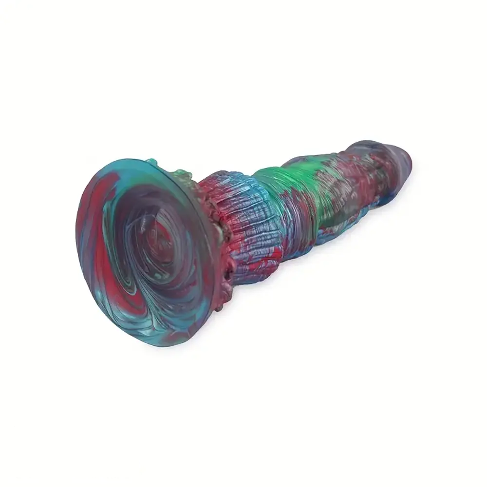 8.46in Forest Iron Spike Fantasy Monster Anal Dildo With Blue Night Light