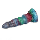 8.46in Forest Iron Spike Fantasy Monster Anal Dildo With Blue Night Light