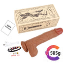 8.46in Full Automatic Heating Squirm Vibrating Real Feel Dildo For Women