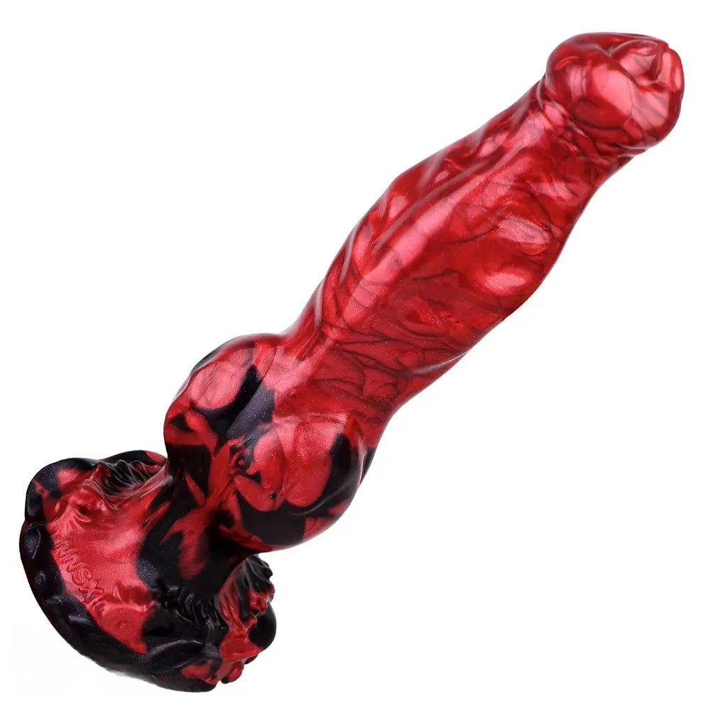 8.46in Knotted Silicone Big Animal Monster Odd Dildo Orgasm Device