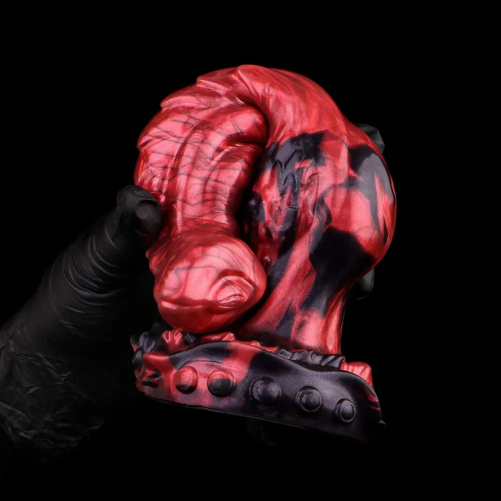 8.46in Knotted Silicone Big Animal Monster Odd Dildo Orgasm Device