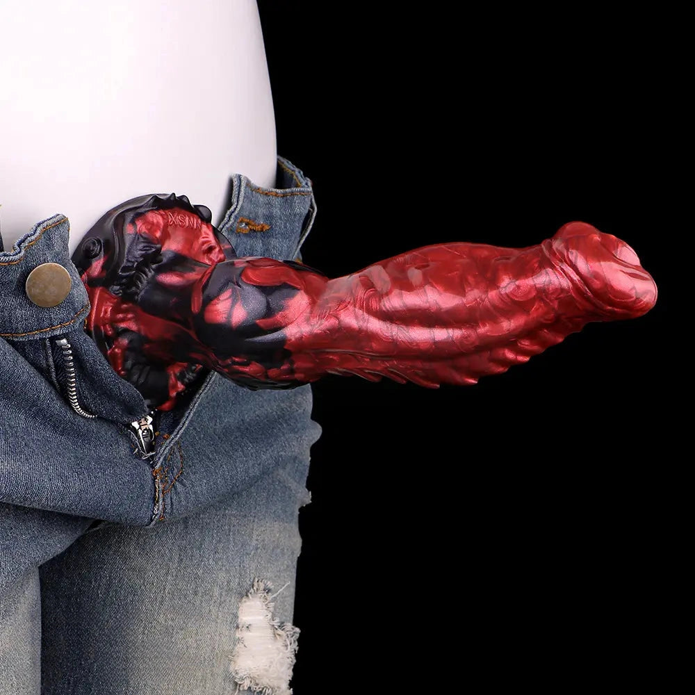 8.46in Knotted Silicone Big Animal Monster Odd Dildo Orgasm Device