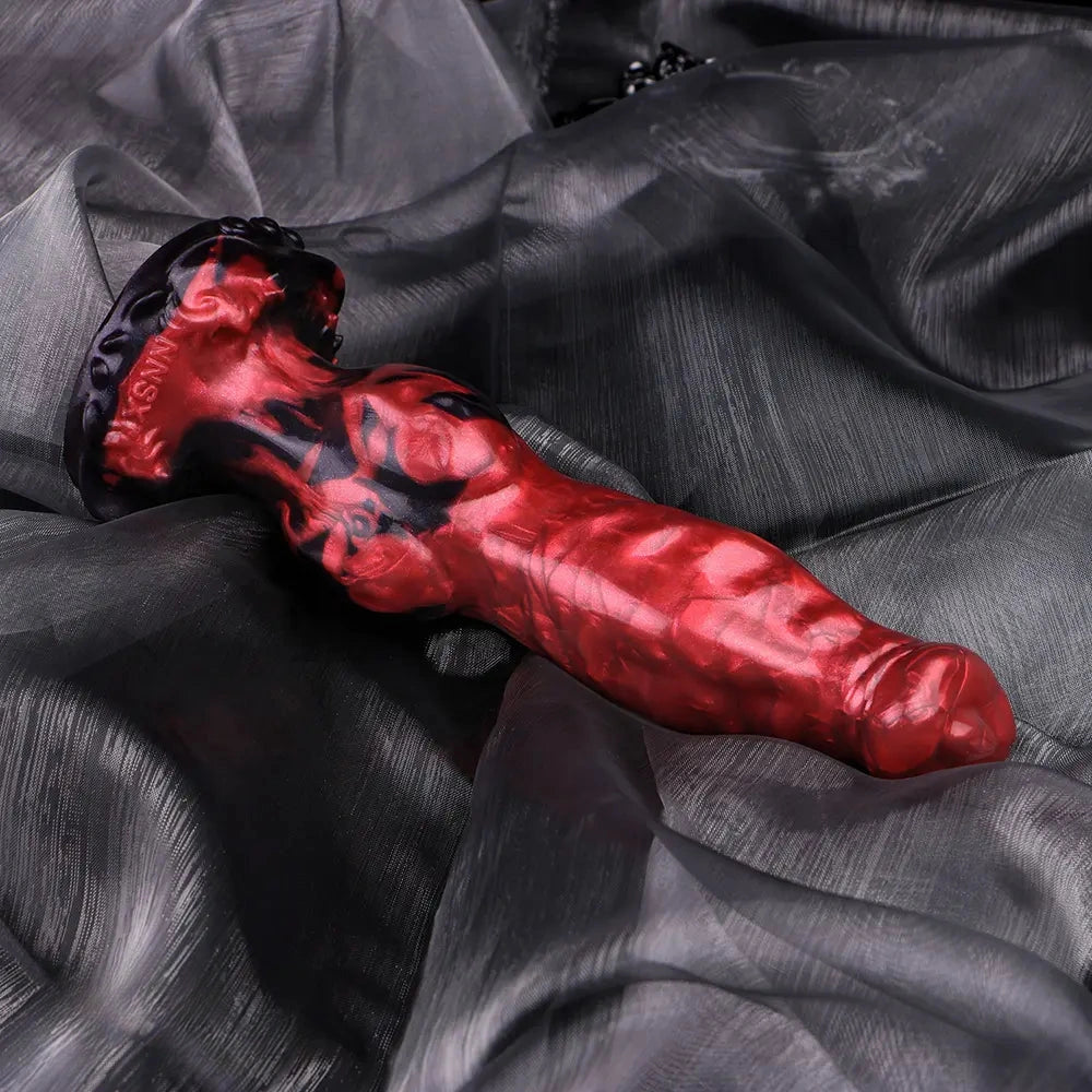 8.46in Knotted Silicone Big Animal Monster Odd Dildo Orgasm Device
