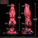 8.46in Knotted Silicone Big Animal Monster Odd Dildo Orgasm Device
