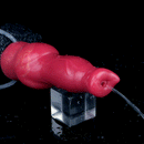 8.46in Knotted Silicone Soft Big Dog Ejaculating Dildo Penis Sex Toy For Women