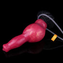 8.46in Knotted Silicone Soft Big Dog Ejaculating Dildo Penis Sex Toy For Women