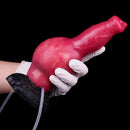8.46in Knotted Silicone Soft Big Dog Ejaculating Dildo Penis Sex Toy For Women