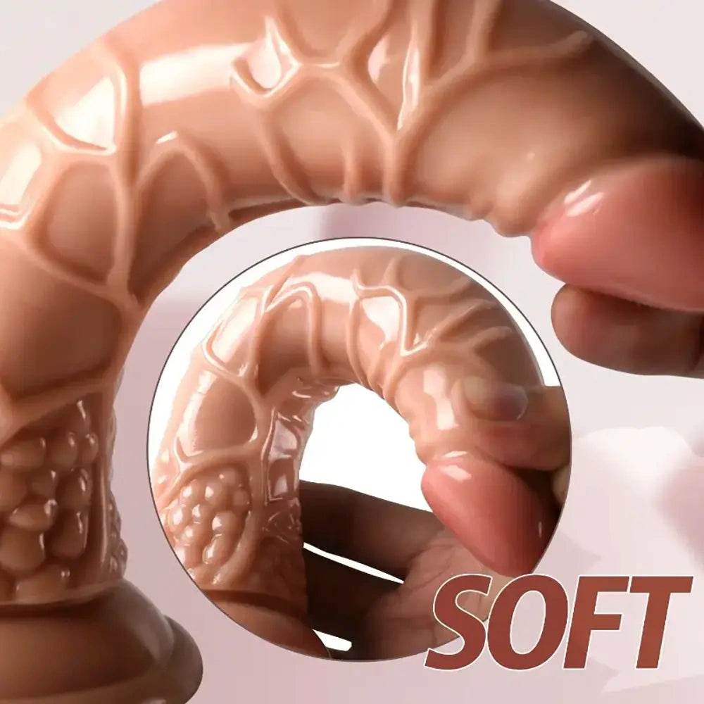 8.46in Large Penis Fantasty Realistic PVC Dildo For Adult Sex Toy
