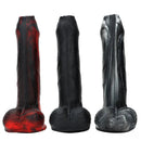8.46in Large Uncut Silicone Soft Mixed Color Dildo For Women Sex orgasm