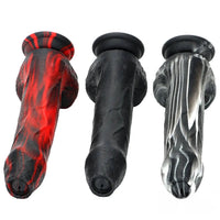 8.46in Large Uncut Silicone Soft Mixed Color Dildo For Women Sex orgasm