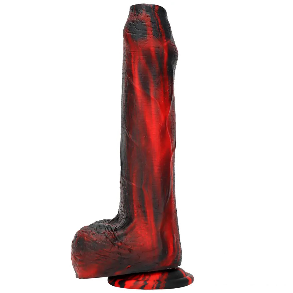 8.46in Large Uncut Silicone Soft Mixed Color Dildo For Women Sex orgasm