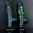 8.46in Liquid Silicone Soft Fantasy Spiked Handle Dildo Private Masturbator