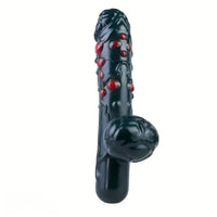 8.46in Liquid Silicone Soft Fantasy Spiked Handle Dildo Private Masturbator
