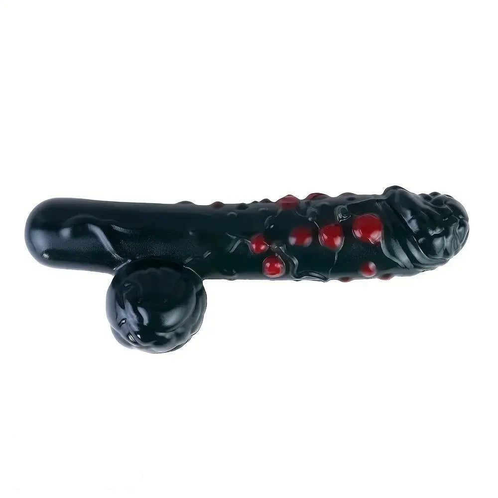 8.46in Liquid Silicone Soft Fantasy Spiked Handle Dildo Private Masturbator