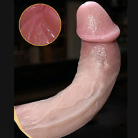 8.46in Liquid Silicone Soft Super Realistic Dildo Stimulate Vagina Sex Toy