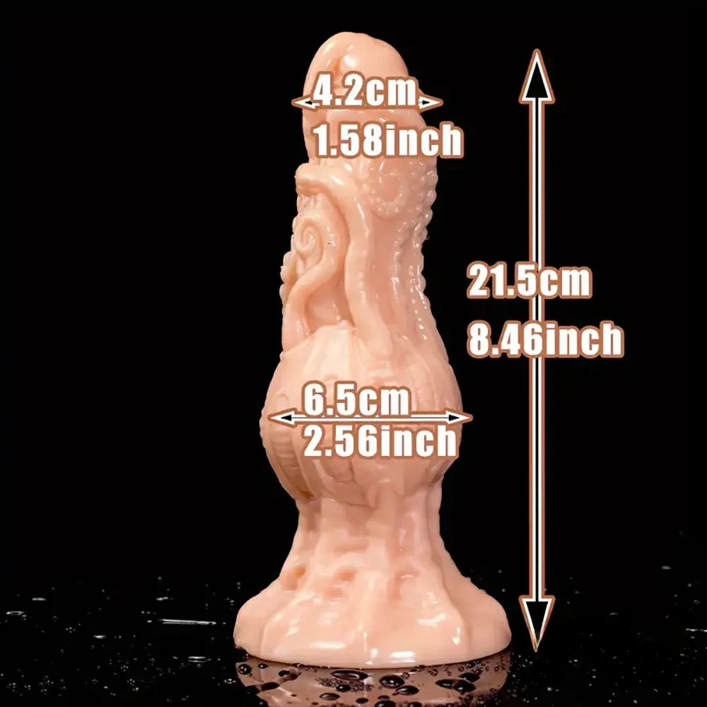 8.46in Monster Fantasy Big Dildo Sex Toy For Increased Stimulation
