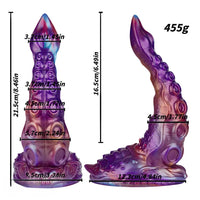 8.46in Monster Tentacle Silicone Soft Dildo Perfect For Beginners Cock
